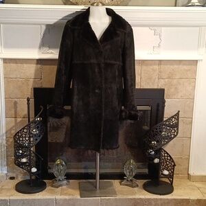 Warm winter suede parka from Express